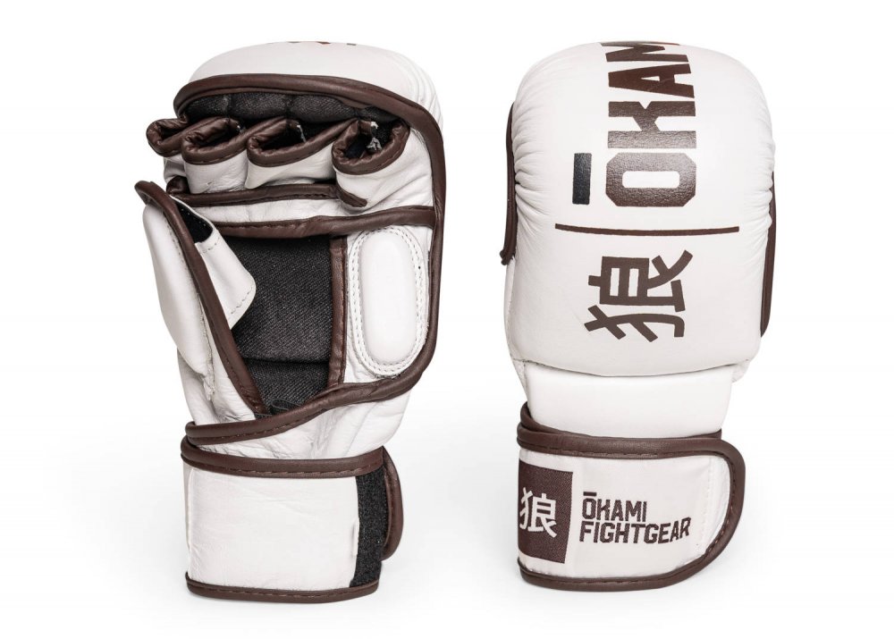 Preview: Okami fightgear MMA Hi-Pro Sparring Gloves Blanc